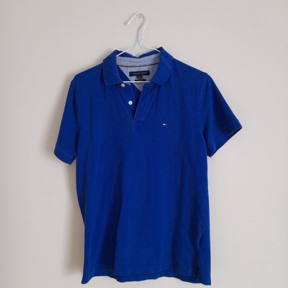Tommy Hilfiger Blue Polo Shirt Vibrant Style